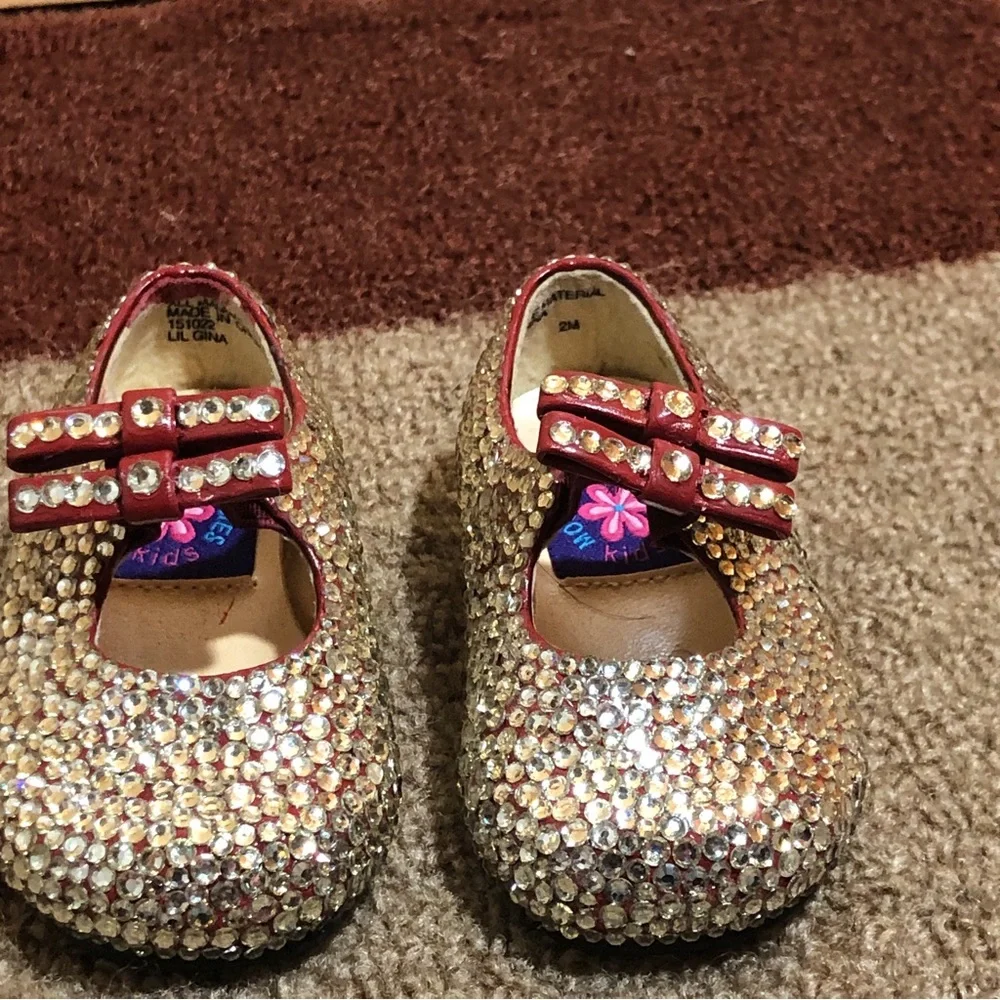 Rhinestone Studded Mary Jane Shoes